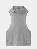 Élégant Gilet sans manches à capuche pour hommes