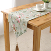 Élégant Rose Coton Lin Table Runner Bureau Couverture Isolation Thermique Bol Pad Vaisselle Tapis