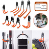 Lot de 10 crochets de garage fixés au mur,  organisateur de rangement pour outils de jardinage datelier