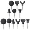 Lot de 3 types de massages à percussion pour Jigsaw Massager électrique Adaptateur Adaptateur Eva Set