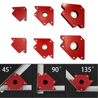 Lot de 6 supports de localisateur de soudure magnétique 25 lb,  50 lb,  75 lb,  outil multi-angles