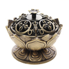 Lotus Cone Encens Brûleur Titulaire Fleur Statue Encensoir Style Chinois Méditation Bouddhiste Décor À La Maison