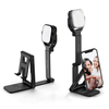 Loup éclair TS6 2-en-1 support de téléphone de bureau pliable multi-angle support de lumière de remplissage température