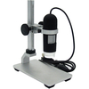 Loupe de microscope à zoom continu numérique USB 1000X 8 LED avec support réglable en alliage daluminium