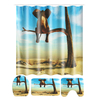 Éléphant animal arbre désert rideau de douche tapis de bain piédestal tapis couvercle couvercle tapis de toilette