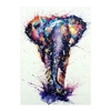 Éléphant coloré 5D diamant peinture broderie point de croix décoration murale