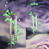 Lumineux Dolphin Campanula Windbell pour les décorations à la maison