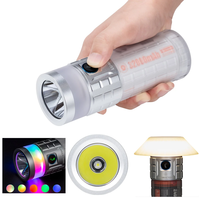 Lumintop Rainbow LED+RGB 40W Flashlight 3000LM 1000M 46950 32000mAh Battery USB-C Rechargeable Power Bank Hiking Camping