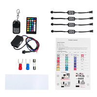 Lumière de décoration de moto ATV RGB LED néon sous le kit de bande de lumière lueur