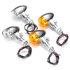 Lumière indicatrice de signalisation de volant de moto 9 LED universel pour Harley Chopper Bobber Cruisers