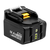 Lumière LED MAK-14.4B-Li 5.0Ah / 6.0Ah remplacement doutil électrique Batterie 14.4V outil pour Makita BL1430 BL144