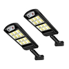 Lumière solaire extérieure de jardin à douze côtés avec réverbère à induction de corps humain télécommandé