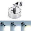 Lumières de lecture de tache du chrome LED avec le commutateur à bascule 12-24V 1W pour pour le bateau de caravane / cam