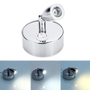 Lumières de lecture de tache du chrome LED avec le commutateur de bouton 12-24V 1W pour pour le bateau de caravane / cam