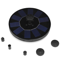 Lumières LED fontaine à énergie solaire pompe à eau nuit flottant jardin bain doiseaux décor w / 5 buses