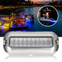 Lumières marines sous-marines de ponton sous-marin de lampe de traverse de bateau dacier inoxydable de 12V 50W 27LE