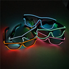 Lunettes à lentilles transparentes Lumière froide lumineuse LED Lunettes lumineuses Fournitures lumineuses de fête
