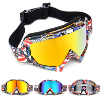 Lunettes anti-UV de ski de snowboard de lunettes de ski pour la lentille de motocross de moto