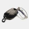 Lunettes de lecture à cadre métallique portable unisexe pliable anti-lumière bleue Lunettes presbytes