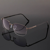 Lunettes de lecture bifocales à monture en métal avec étui Lunettes presbytes dordinateur décontractées