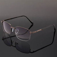 Lunettes de lecture bifocales à monture en métal avec étui Lunettes presbytes dordinateur décontractées