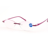 Lunettes de lecture en diamant sans cadre pour femmes,  lunettes de blocage de la lumière bleue