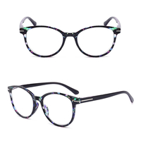 Lunettes de lecture Loupe Vintage Forme ronde Cadre Lunettes HD Lentille Lunettes de vue