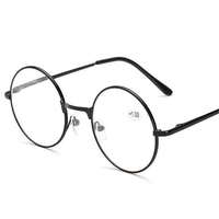 Lunettes de lecture rondes Lunettes de vue en métal Lunettes de presbytie Homme Femme Lunettes de lecture rétro