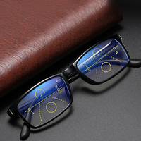 Lunettes de lecture unisexes à distance de la lumière anti-bleue et à double usage,  zoom multifonction,  lunettes presbyt