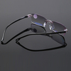 Lunettes de lecture unisexes pliables sans cadre diamant garnies anti-bleu clair Film lunettes presbytes