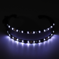 Lunettes de lumière LED Lunettes créatives pour adultes pour fête de bal de fantaisie Halloween
