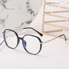 Lunettes de mode unisexes ovales plein cadre à lumière plate