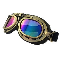 Lunettes de monte de lunettes de casque de moto vintage rétro