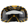 Lunettes de moto lunettes bande jaune lentille transparente