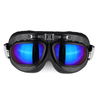 Lunettes de moto Lunettes Vintage Classic Lunettes Retro Pilot Cruiser Steampunk UV Protecti