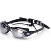 Lunettes de natation plaquées de bouchons doreille de silicone siamois en plein air dhommes