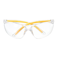 Lunettes de protection anti-UV PC Lunettes de protection des jambes jaunes pour le laboratoire