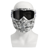 Lunettes de protection pour casque de moto Masque modulaire détachable pour objectif clair gris foncé