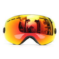 Lunettes de ski moto anti-buée protection UV double lentille hors-route snowboard cadre noir