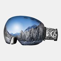 Lunettes de ski unisexes à double couche Spherical Professional Lunettes coupe-vent anti-buée à double lentille