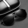 Lunettes de soleil à monture en métal pour hommes avec miroir de grenouille Lunettes de soleil polarisées