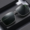 Lunettes de soleil à monture métallique polarisées pour hommes UV