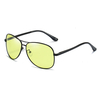 Lunettes de soleil anti-UV de couleurs changeantes Lunettes de vision nocturne au volant polarisées au métal rétro