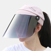 Lunettes de soleil anti-UV pour femmes avec chapeau de soleil