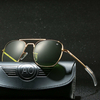 Lunettes de soleil carrées en métal Lunettes de soleil Lunettes conduisant des lunettes de soleil déquitation pour