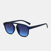 Lunettes de soleil de mode en plein air unisexe PC Full Square Frame AC Lens UV Protection