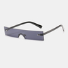 Lunettes de soleil de personnalité de mode de forme carrée de petite taille de femmes dune seule pièce