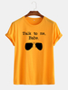 Lunettes de soleil drôles pour hommes Slogan Little Tag T-shirts respirants à manches courtes