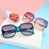 Lunettes de soleil mode femme Grandes lunettes Anti UV400