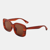 Lunettes de soleil mode unisexe à monture carrée large et large avec lentille teintée UV
